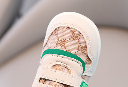 Children's Teddy Bear Sneakers with Velcro
