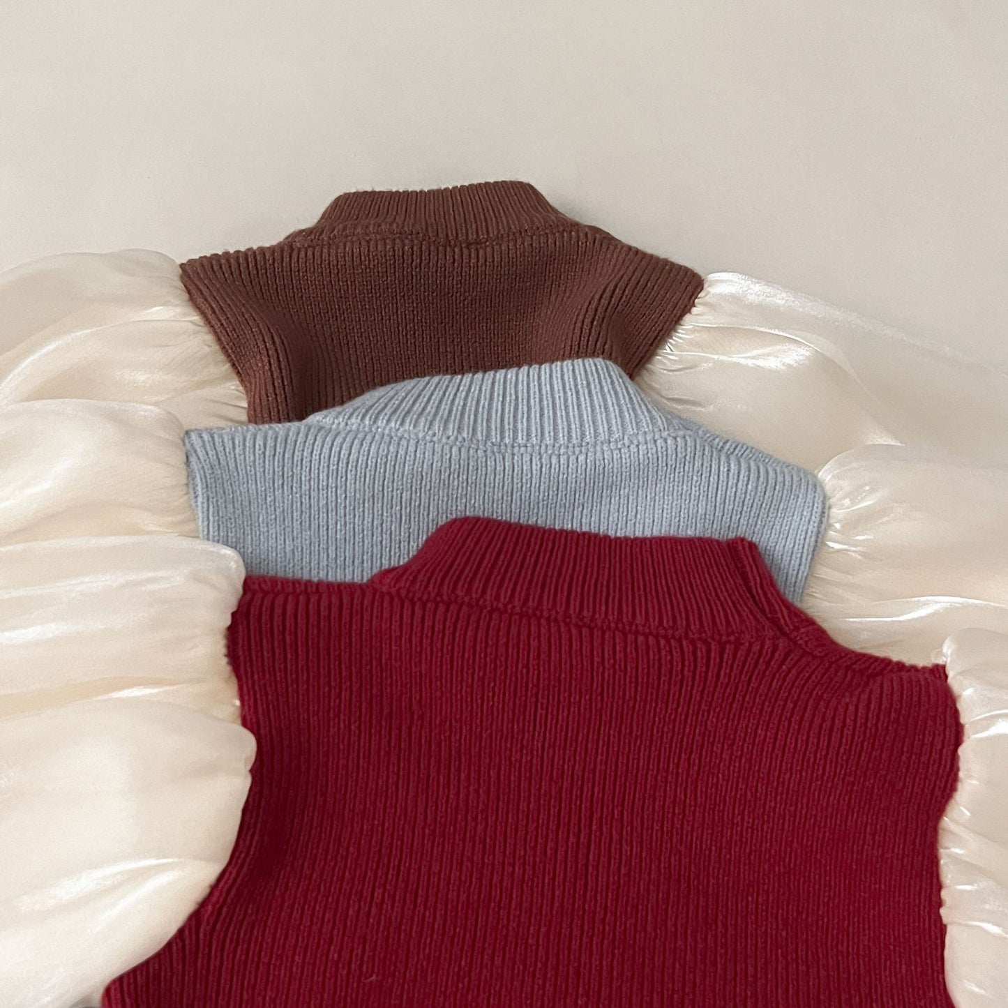 Children's Dress with Bow and Puff Sleeves