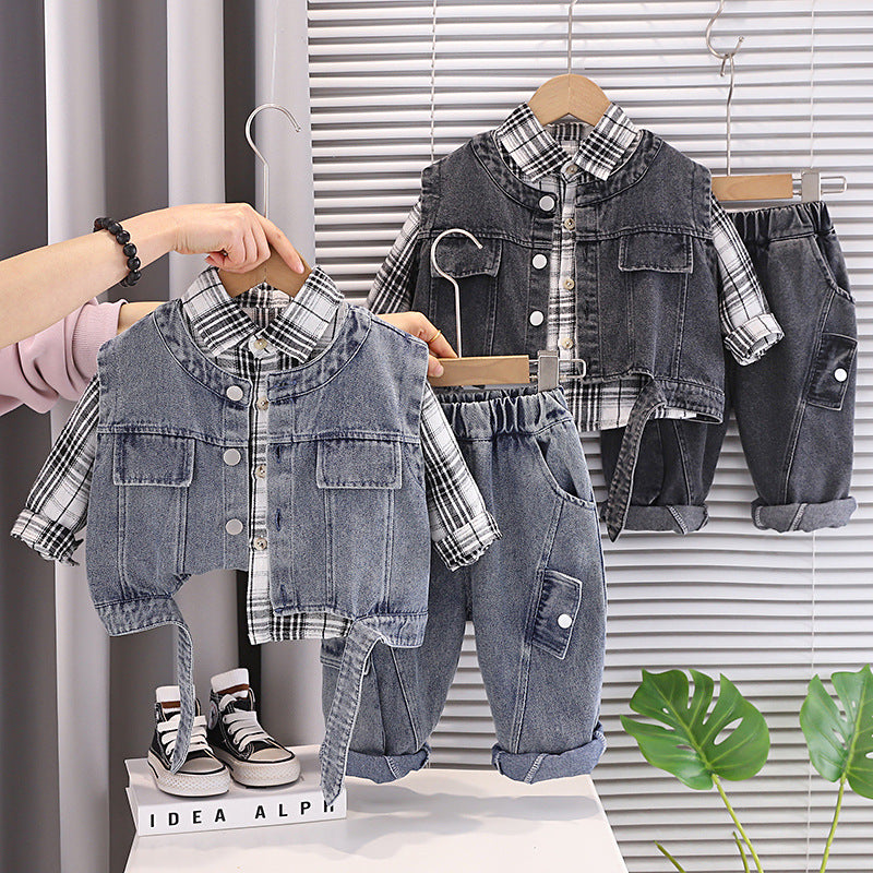 Boys' 3-Piece Denim Set