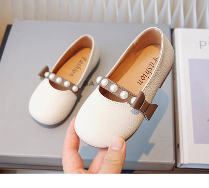 Zapatillas deportivas de moda para niños con perlas 