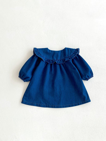 Body/ Denim Dress with Collar