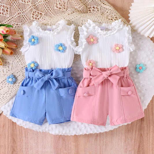 Girls' Summer Flower Set