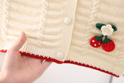 Chaleco de punto para mujer Cherry para niños 