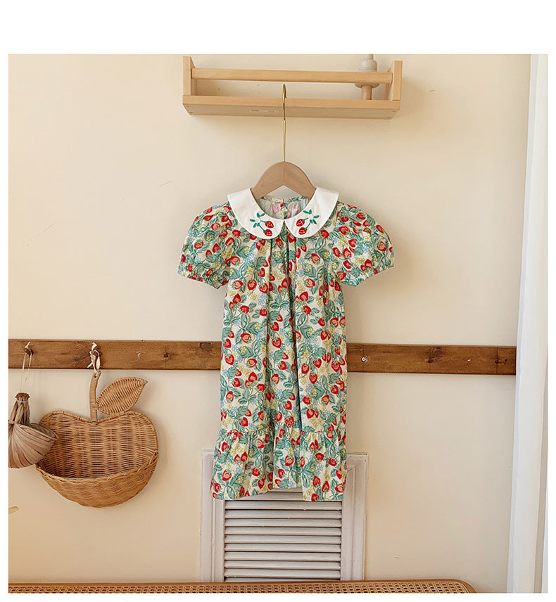 Delicate Strawberry Children's Dress
