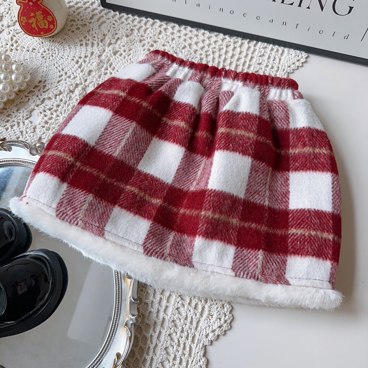 Red Checkered Children's Set