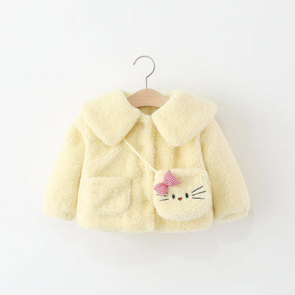 Children's Bear Jacket with Pouch