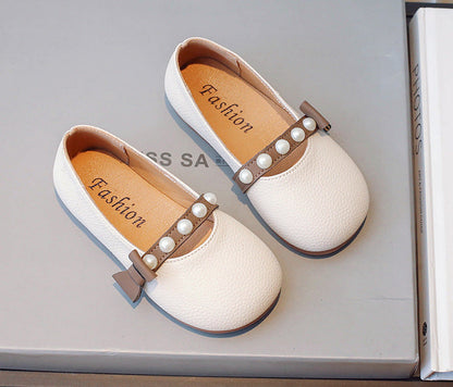 Zapatillas deportivas de moda para niños con perlas 