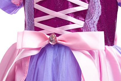Purple Butterfly Party Dress