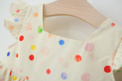 Colorful Polka Dot Children's Dress