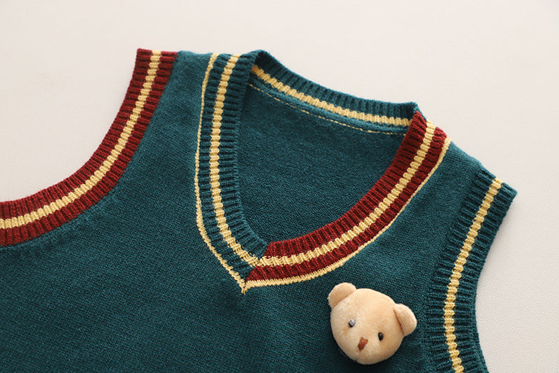 Children's Teddy Bear Set with Bow Tie