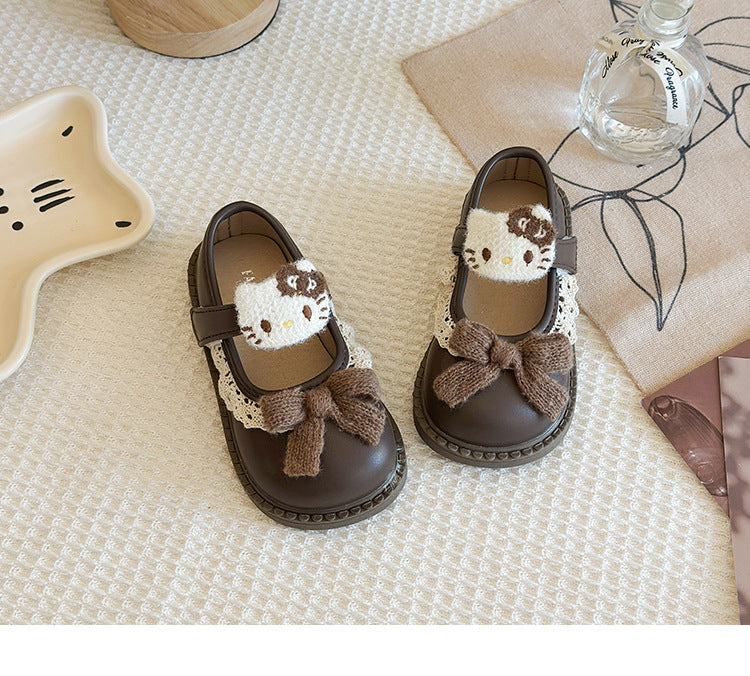 Lace Balloon Thick Sole Kids Sandals Lightweight Walking Shoes