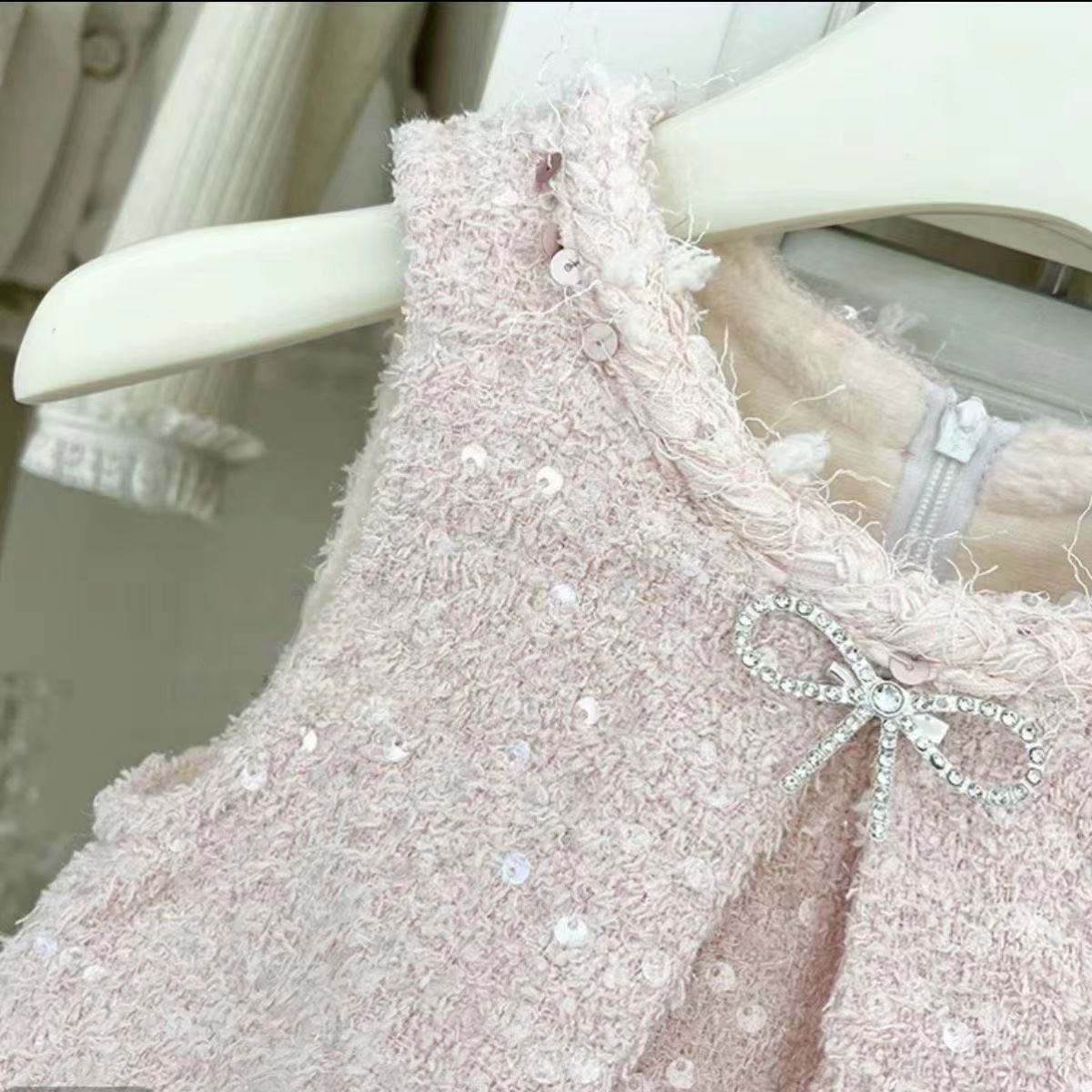 Children's Dress with Sparkly Bow