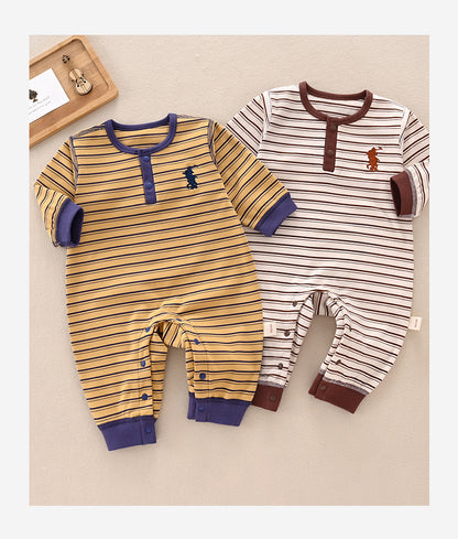 Children's Striped Polo Jumpsuit
