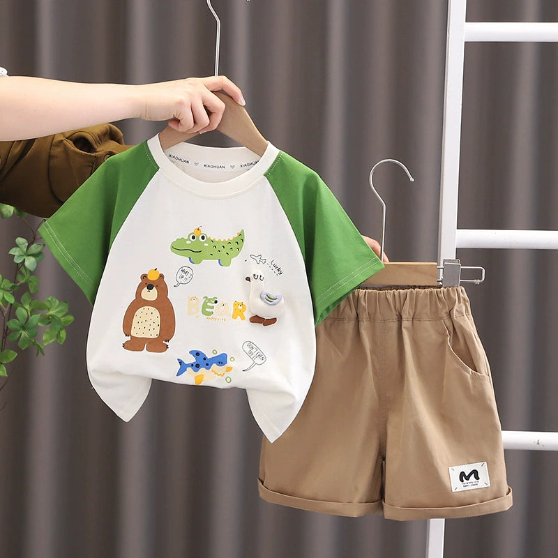 Boys' Alligator and Teddy Bear Outfit