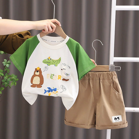 Boys' Alligator and Teddy Bear Outfit