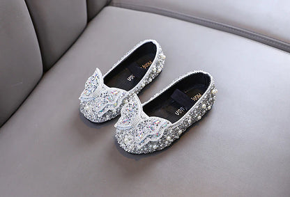 Shiny Bow Girls' Shoes