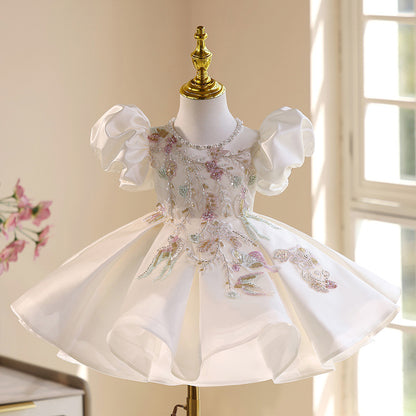 Floral Embroidered Party Dress