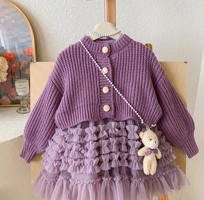 Children's Set: Jacket + Tulle Dress