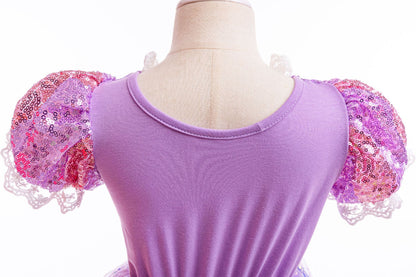Sparkly Purple Party Dress + Accessories