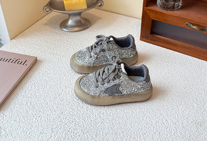 Children's Sneakers with Sparkling Star Design