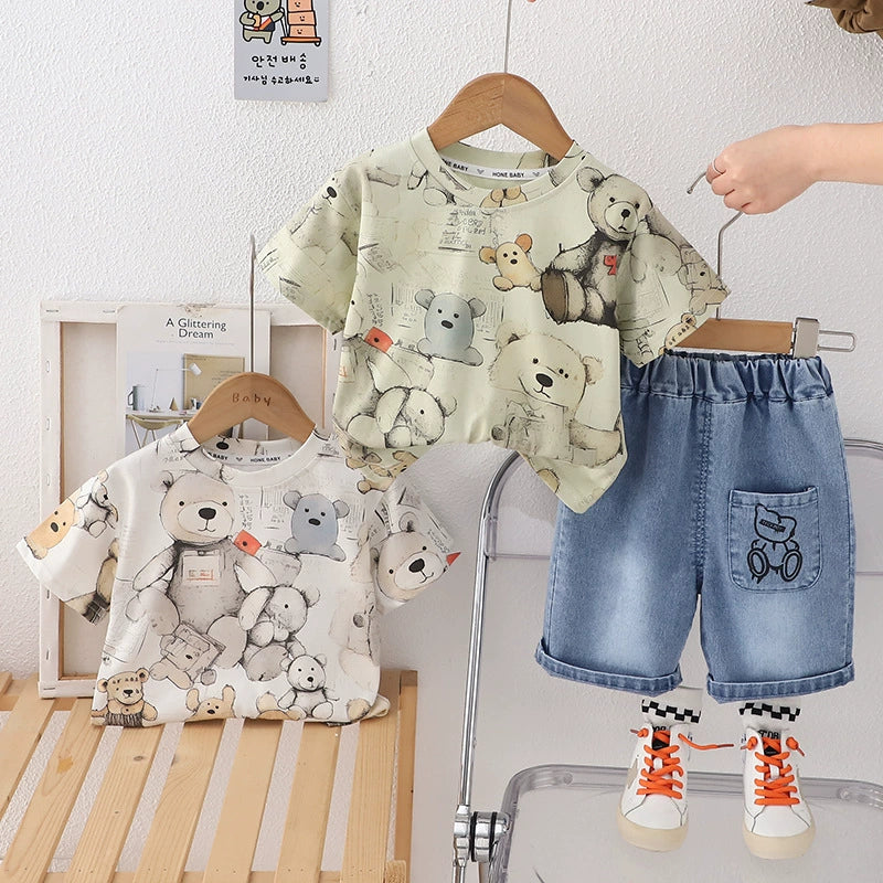 Boys' Bear and Jeans Outfit
