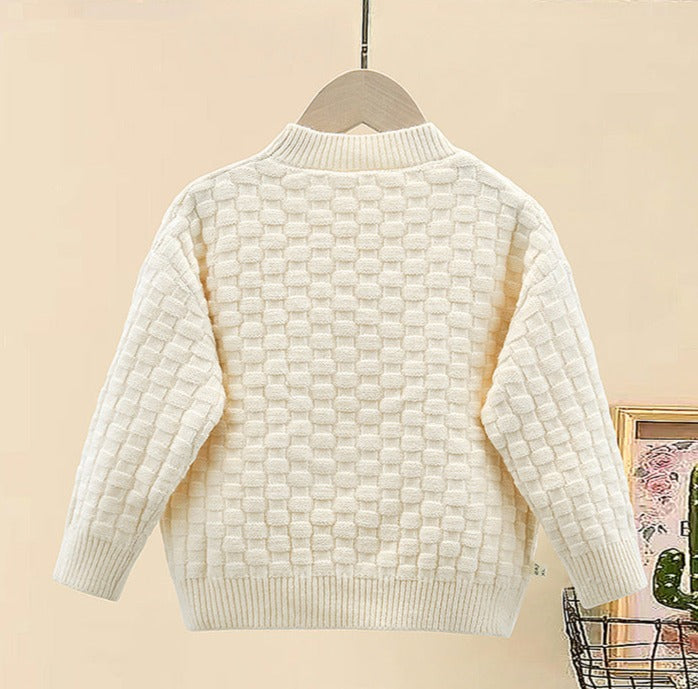 Blusa infantil de mujer con ositos de peluche de punto 