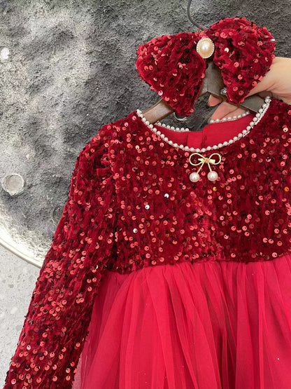 Children's Christmas Sequin Dress