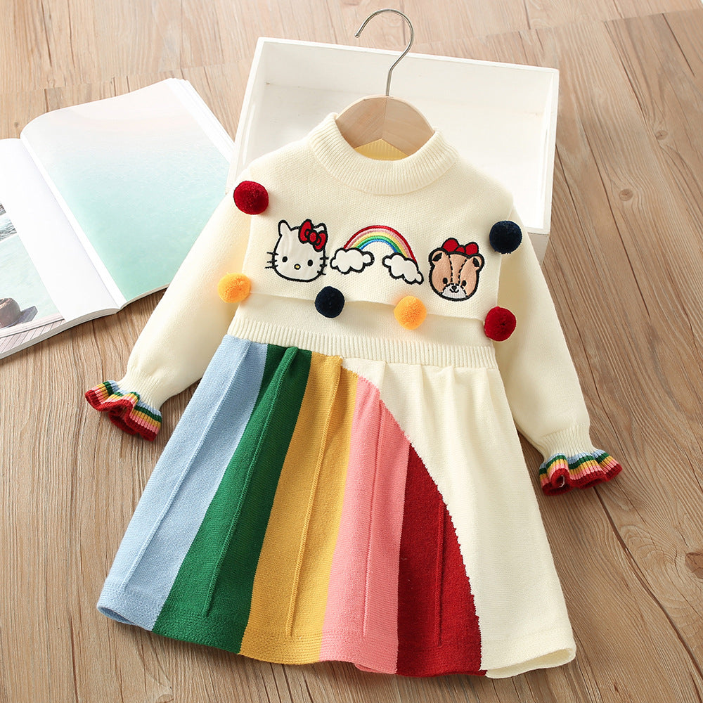 Children's Knit Kitten Dress