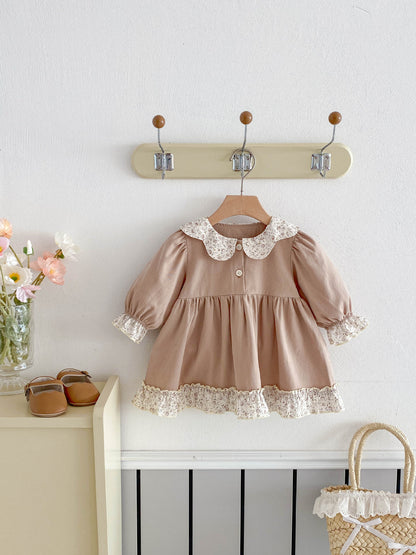 Children's Dress with Flower Bars