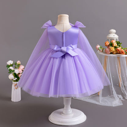 Pearls and Tulle Strap Party Dress