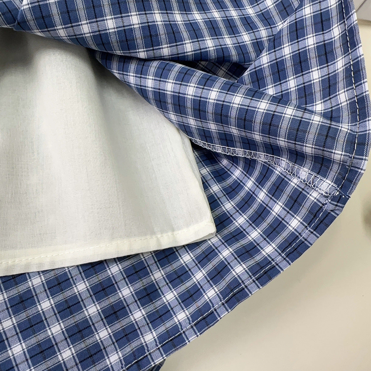 Girls' Teddy Bear and Checkered Outfit