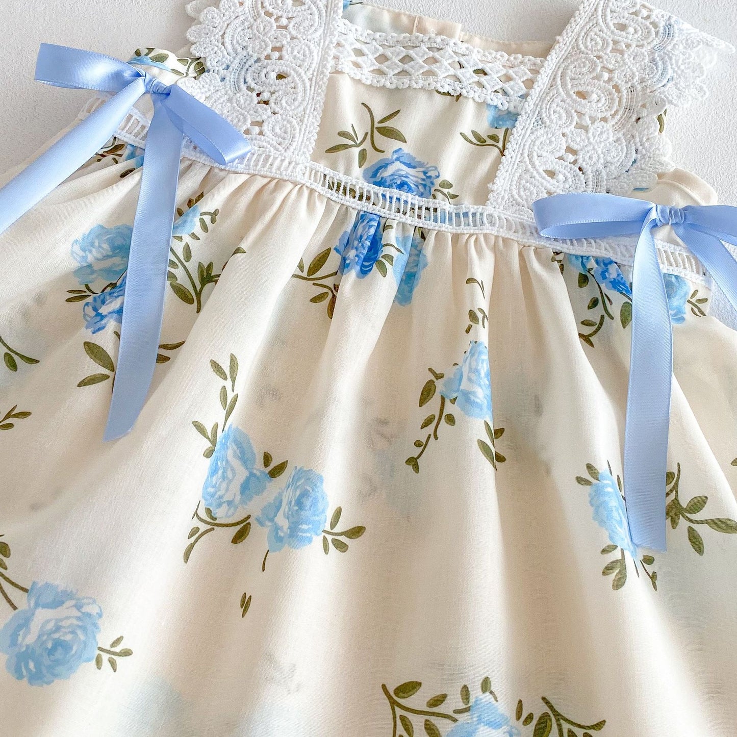 Floral Dress with Bow for Girls