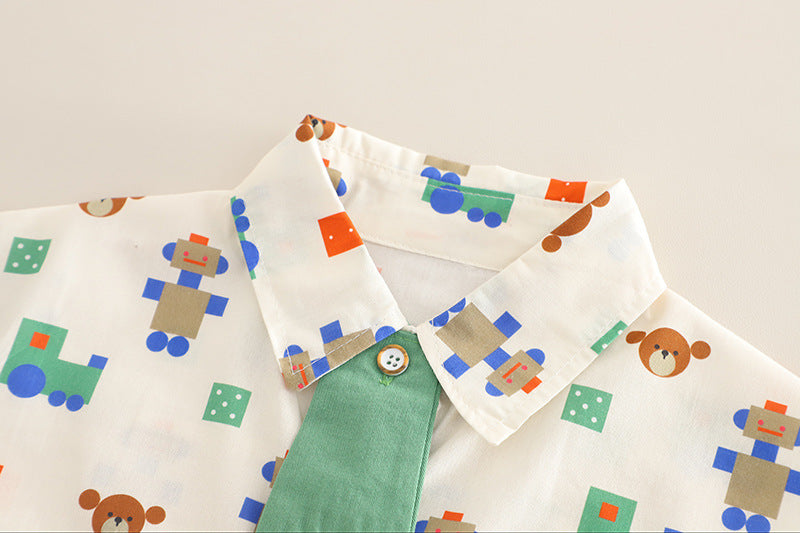 Boys' Teddy Bear Bow Tie Set