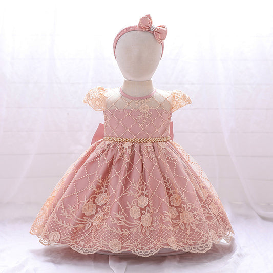 Floral Lace Children's Party Dress
