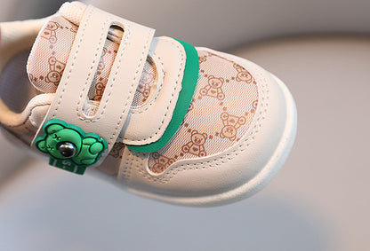 Children's Teddy Bear Sneakers with Velcro
