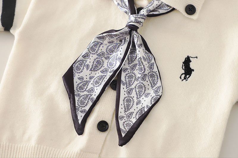 Children's 3-Piece Polo Shirt Set with Bow Tie