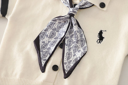 Children's 3-Piece Polo Shirt Set with Bow Tie