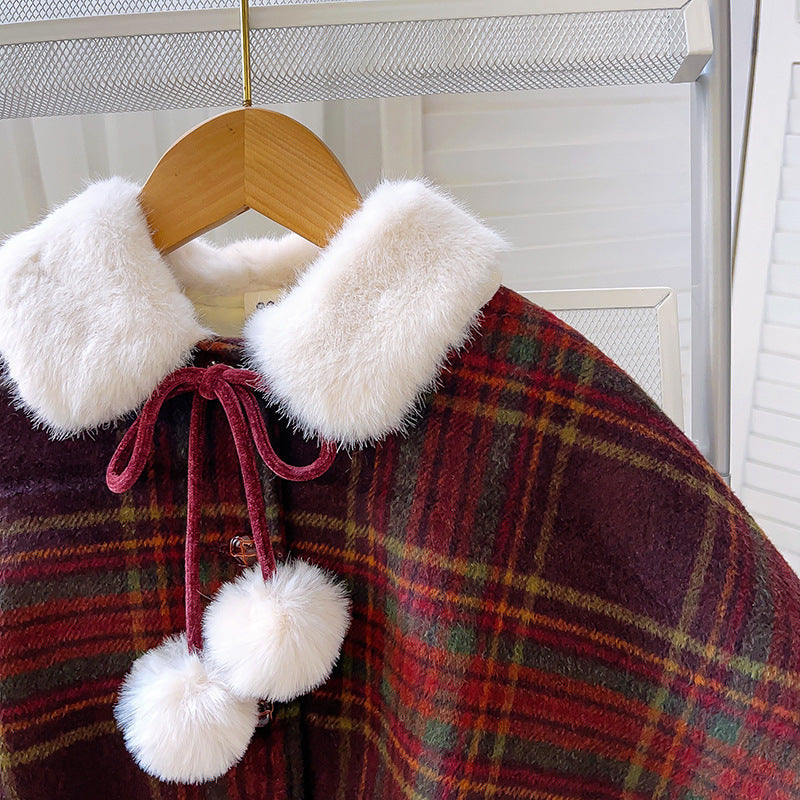 Children's Velvet Checkered Set