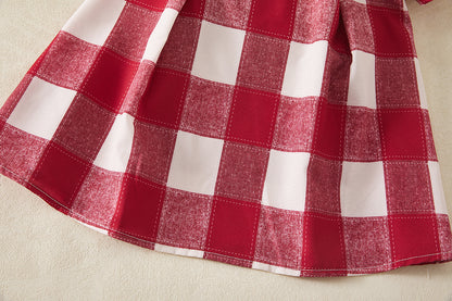 Children's Cherry Plaid Dress