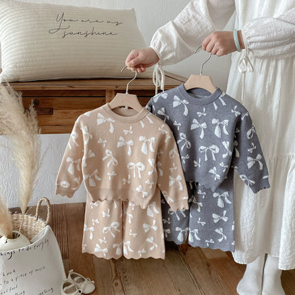 Children's Winter Set with Bows