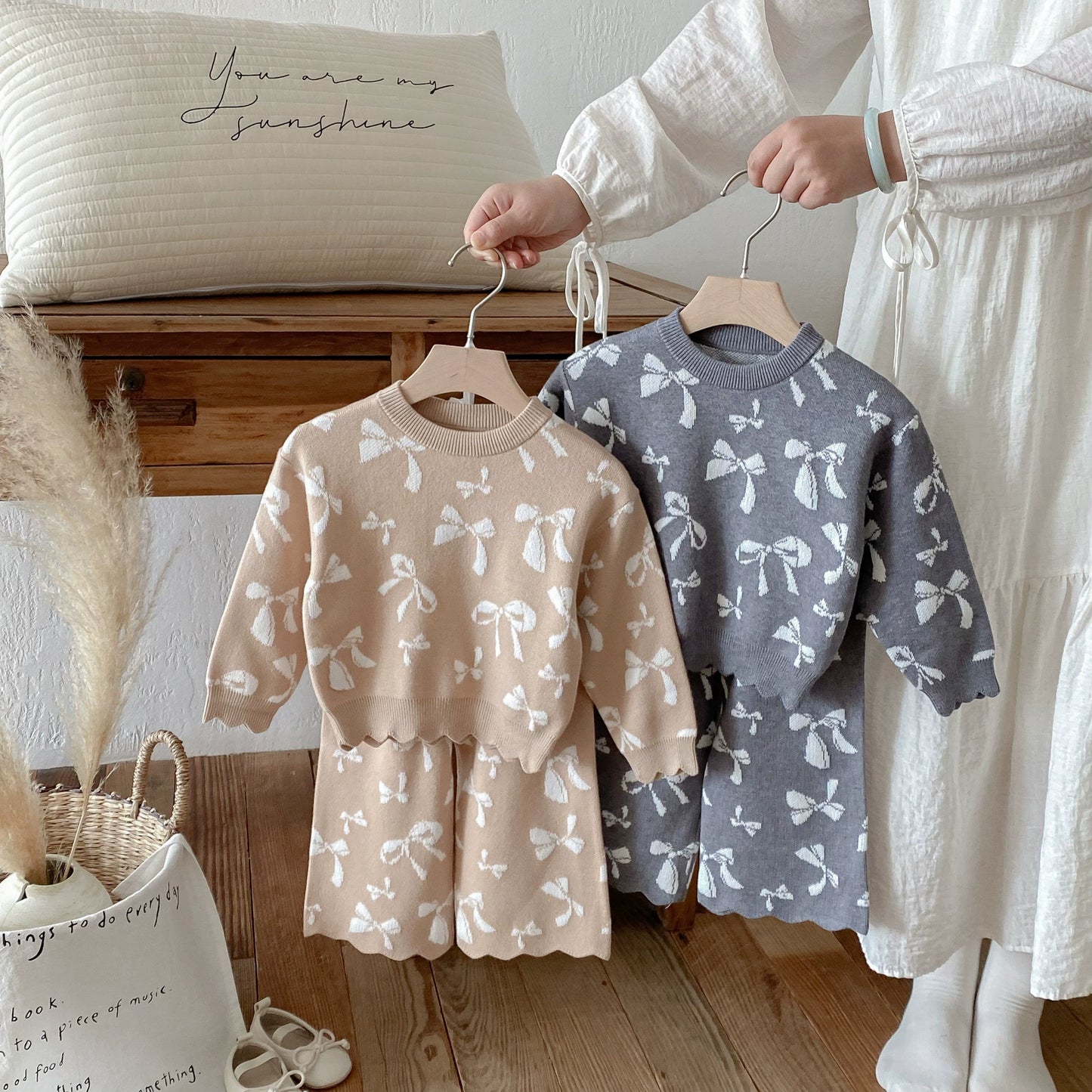 Children's Winter Set with Bows