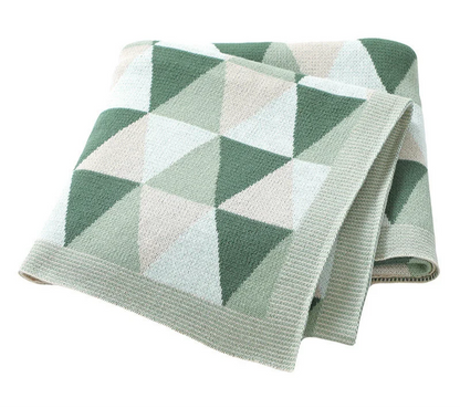 Children's Blanket with Geometric Print