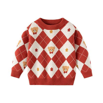 Children's Knitted Bear Sweater