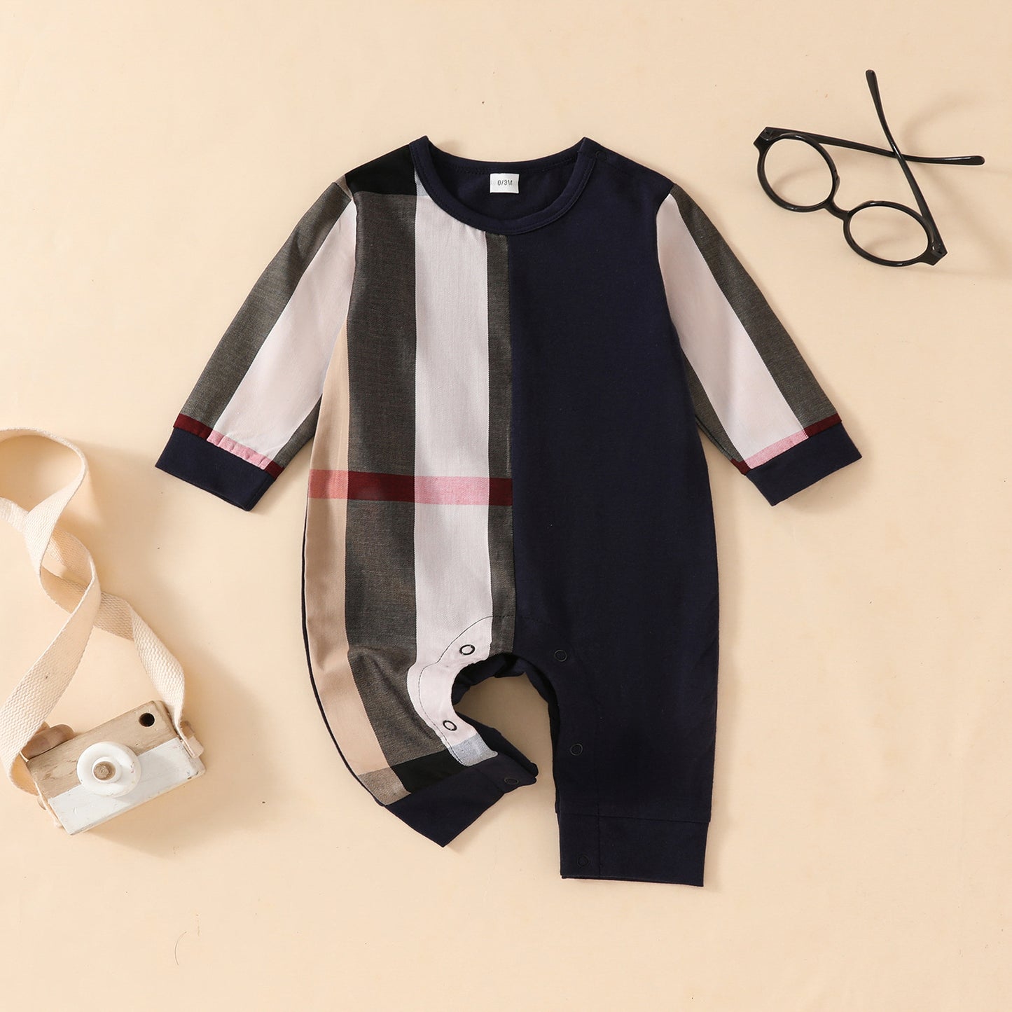 Baby Checkered Romper