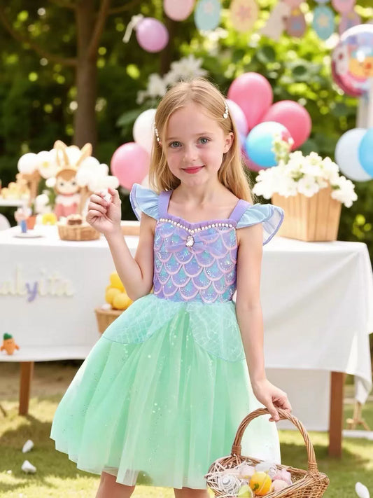 Children's Dress with Sparkling Scales