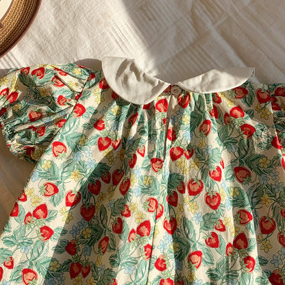 Delicate Strawberry Children's Dress