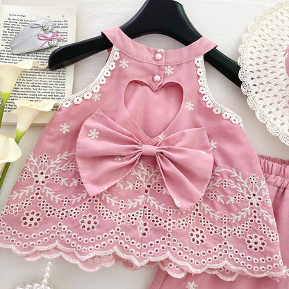 Girls' Floral Lace Set