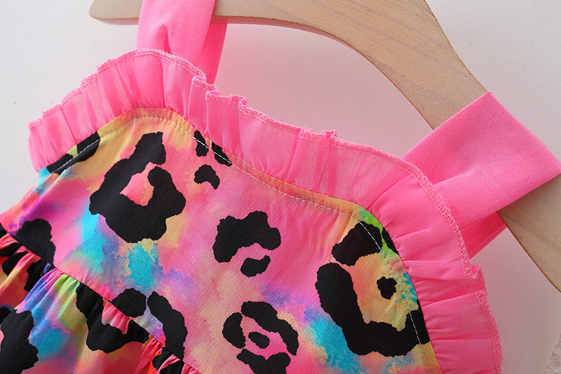 Floral dress with hat for girls