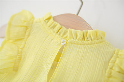 Children's Summer Dress with Little Flowers