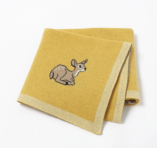 Children's Blanket with Animal Print
